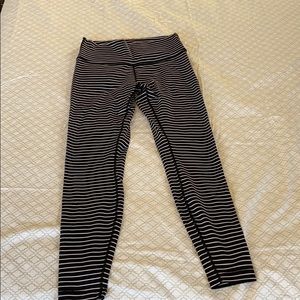 Size 10 striped lululemon leggings